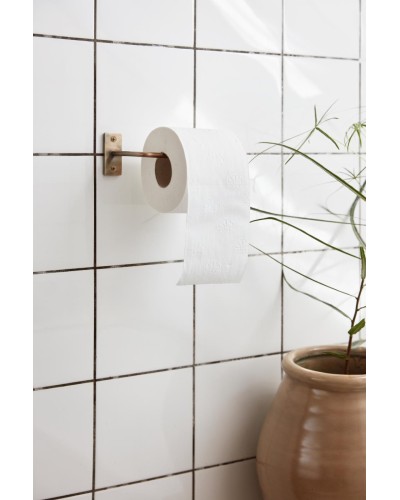 Porte-papier toilette en laiton antique